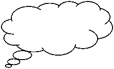 Denkblase: wolkenfrmig: 